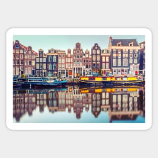 Evening Amsterdam Skyline Sticker